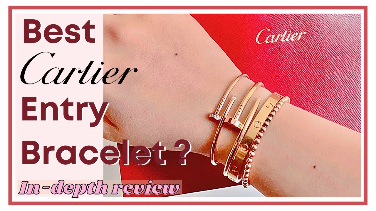 Unboxing Video | Cartier Juste un clou Bracelet, Small model, White gold,  Diamonds - YouTube